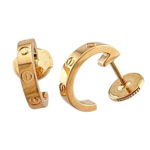 Cartier Mini Love Earrings 18K 18K Pink Gold Ladies Cartier Used Cartier